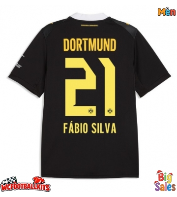 Borussia Dortmund Fabio Silva #21 Replica Away Stadium Shirt 2026-27 Short Sleeve